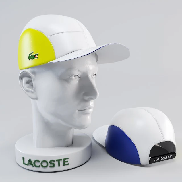 lacoste cap 3D Model .c4d .max .obj .3ds .fbx .stl .blend 