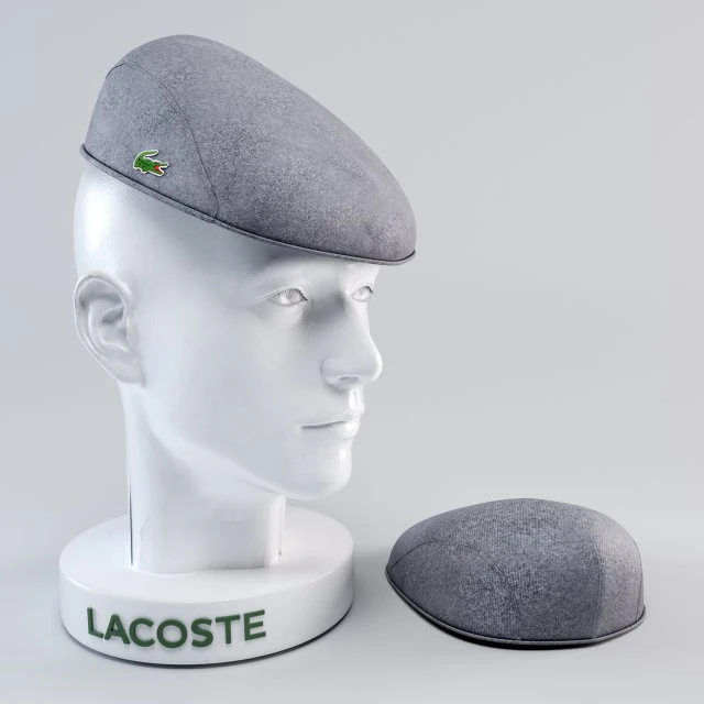 lacoste man cap 3D Model .c4d .max .obj .3ds .fbx .stl .blend 