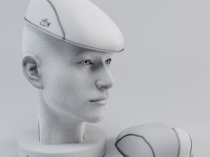 lacoste man cap Model 3D