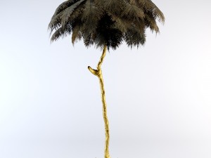 ostrich feather lamp 3D Model