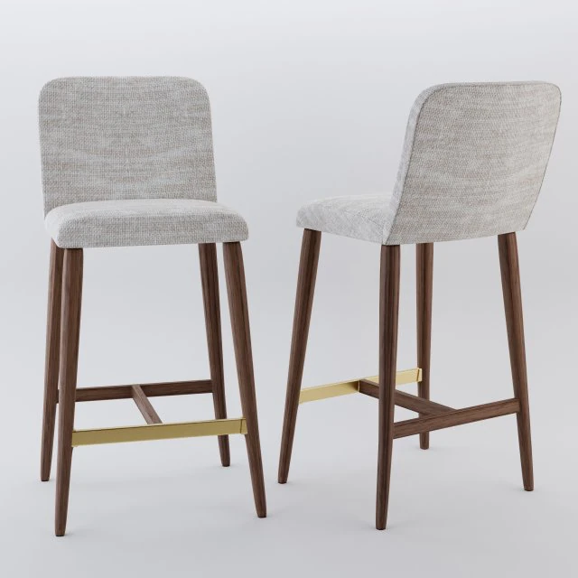 luxe stool 3D Model .c4d .max .obj .3ds .fbx .stl .blend 