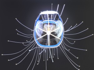 jellyfish lamp spira mirabilis Model 3D