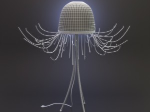 jellyfish lamp spira mirabilis Model 3D