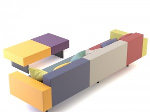 air sofa Modelo 3D