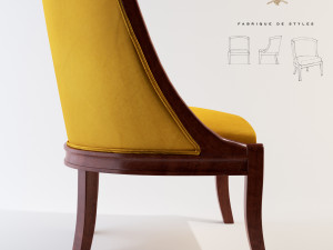 armchair isabella 3D मॉडल