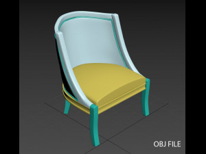 armchair isabella 3D मॉडल