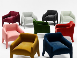 kelly armchair kl70 Modelo 3D