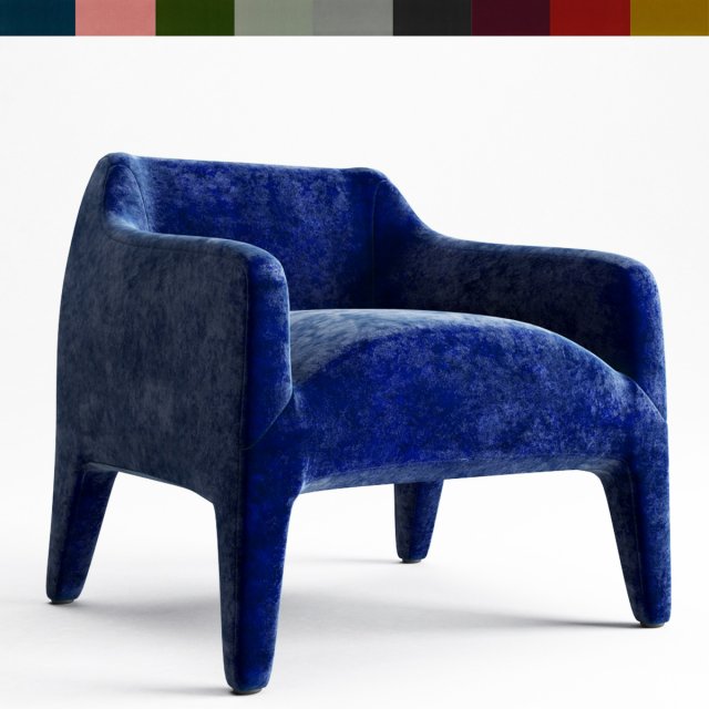 kelly armchair kl70 Modelo 3D .c4d .max .obj .3ds .fbx .stl .blend 