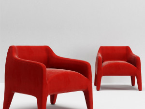 kelly armchair kl70 Modelo 3D