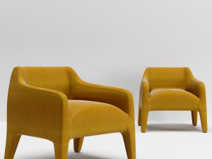 kelly armchair kl70 Modelo 3D