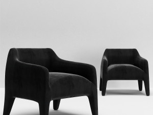 kelly armchair kl70 Modelo 3D