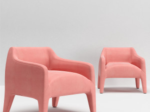 kelly armchair kl70 Modelo 3D