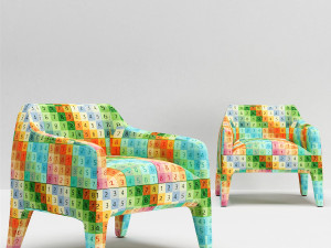 kelly armchair kl70 Modelo 3D
