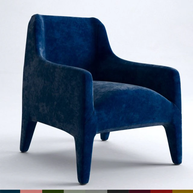 kelly armchair kl70h 3D Model .c4d .max .obj .3ds .fbx .stl .blend
