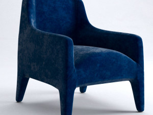 kelly armchair kl70h 3D Model