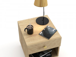 bedside and table lamp 3D 모델