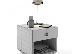 bedside and table lamp 3D 모델
