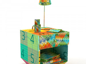 bedside and table lamp 3D 모델