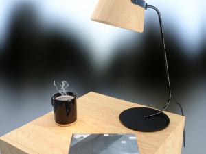 bedside and table lamp 3D 모델