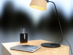 bedside and table lamp 3D 모델