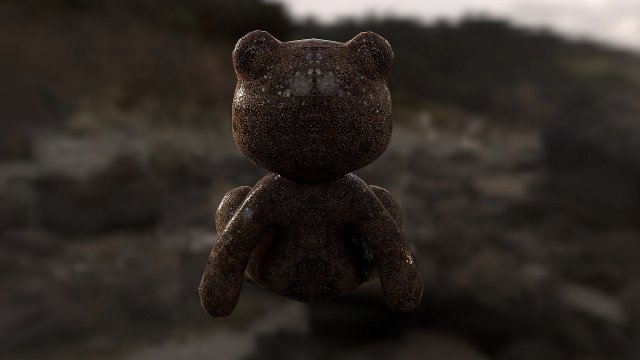 bear bur 3D Model .c4d .max .obj .3ds .fbx .stl .blend 