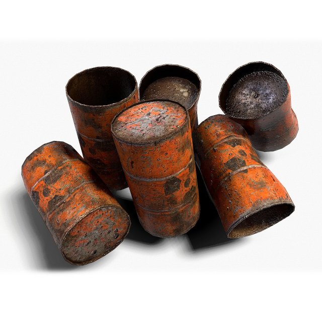 barrels 04 3D 模型 .c4d .max .obj .3ds .fbx .stl .blend 