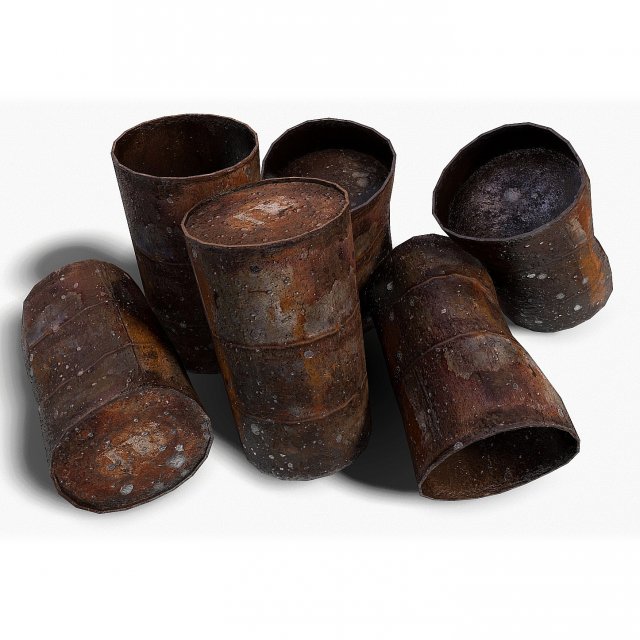 barrels 01 Model 3D .c4d .max .obj .3ds .fbx .stl .blend