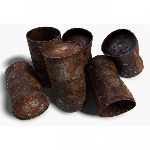 barrels 01 3D Model .c4d .max .obj .3ds .fbx .stl .blend 