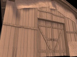 wooden barn 3D Model