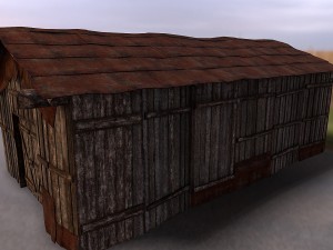 wooden barn 3D Model