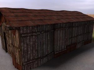 wooden barn 3D Model