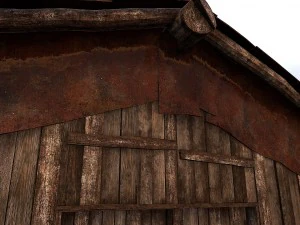 wooden barn 3D Model