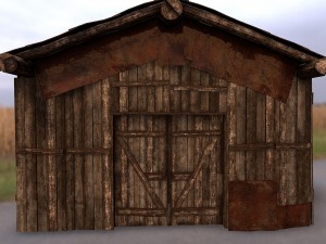 wooden barn 3D Model