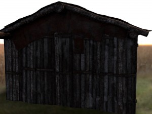 wooden barn 3D Model