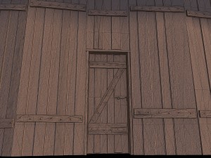 wooden barn 3D Model