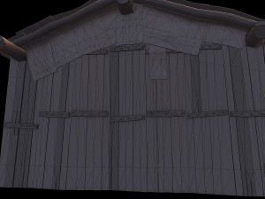 wooden barn 3D Model
