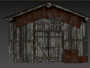 wooden barn 3D Model