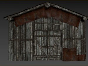 wooden barn 3D Model