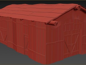 wooden barn 3D Model