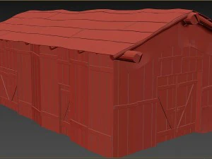 wooden barn 3D Model