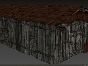 wooden barn 3D Model