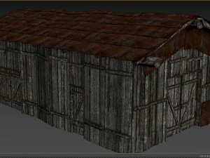wooden barn 3D Model
