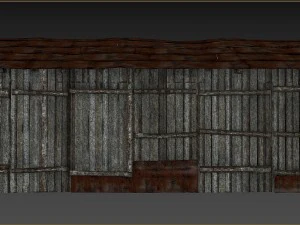 wooden barn 3D Model