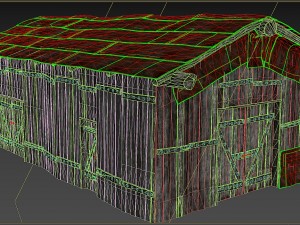 wooden barn 3D Model