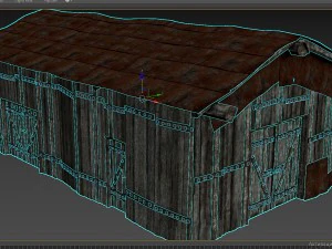 wooden barn 3D Model