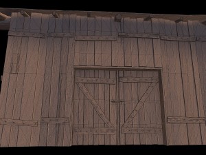 wooden barn 3D Model