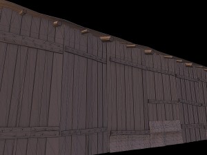 wooden barn 3D Model