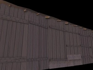 wooden barn 3D Model