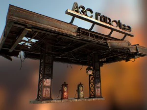 gas station 3D Model