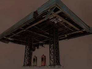 gas station 3D Model